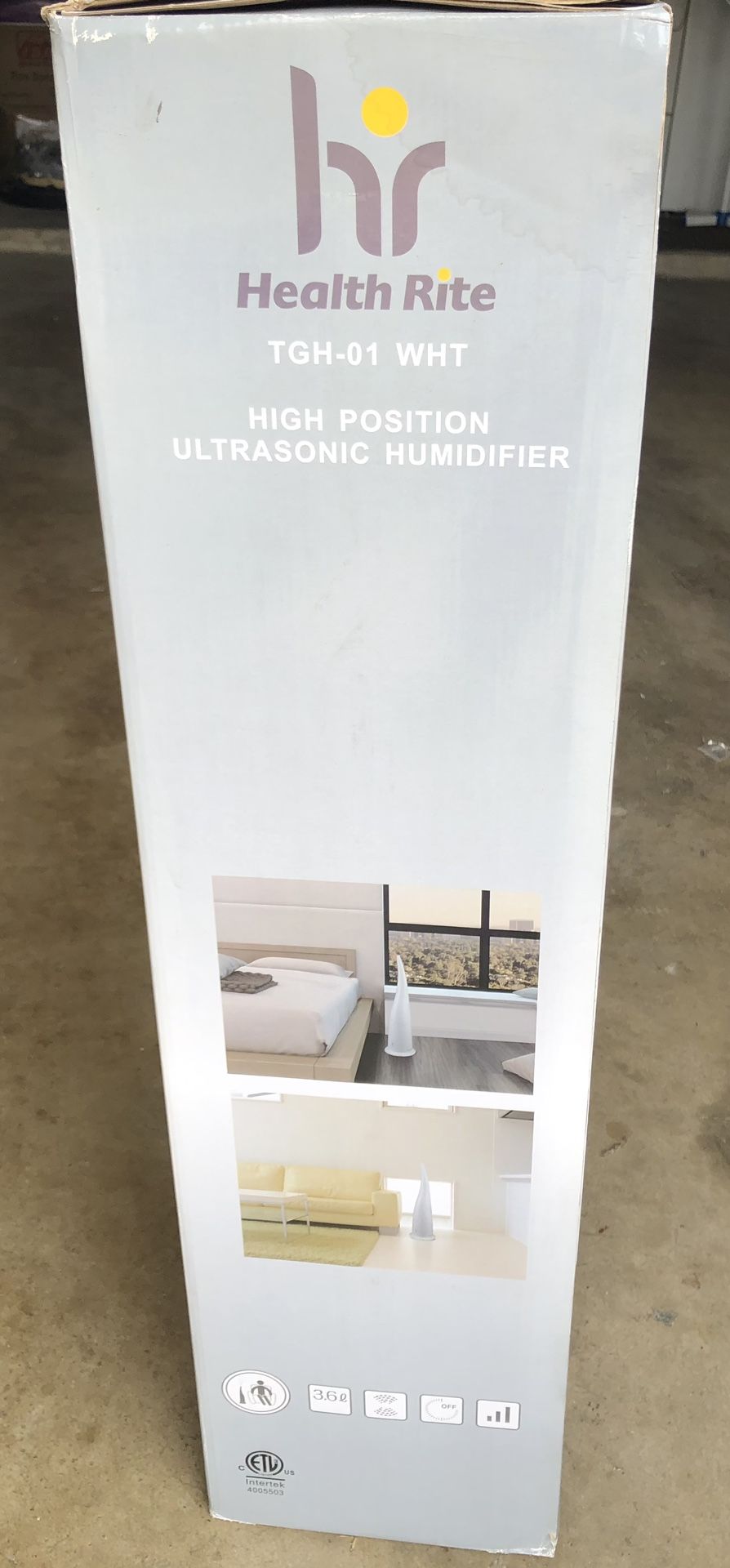 Health Rite High Position Ultrasonic Humidifier TGH -01