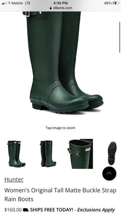 Hunter Raining Boots Size 8 Thumbnail