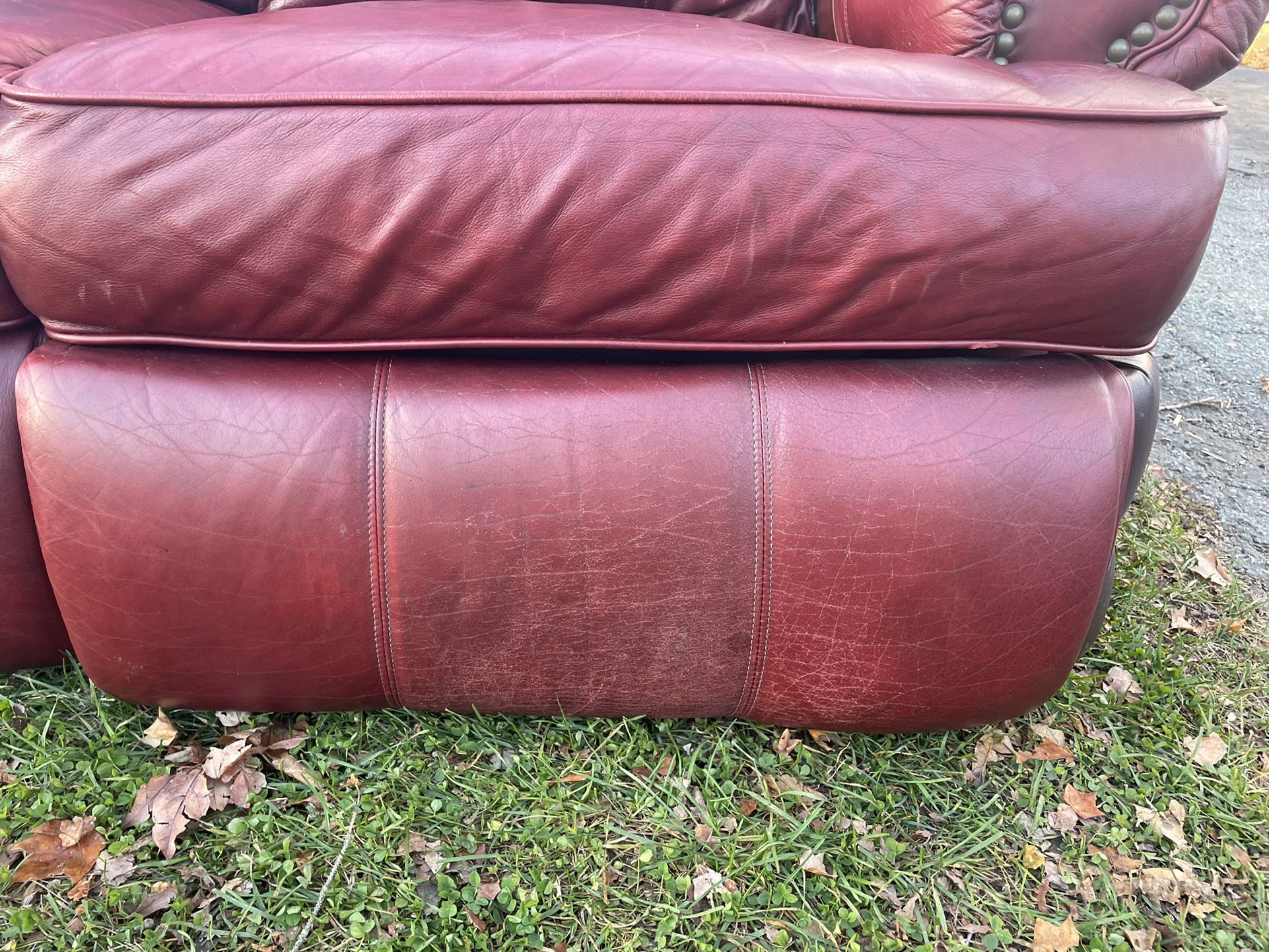 Leather 3 Seat Couch