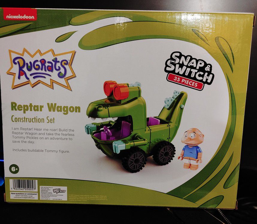 Nickelodeon Rugrats Reptar Wagon Construction Set