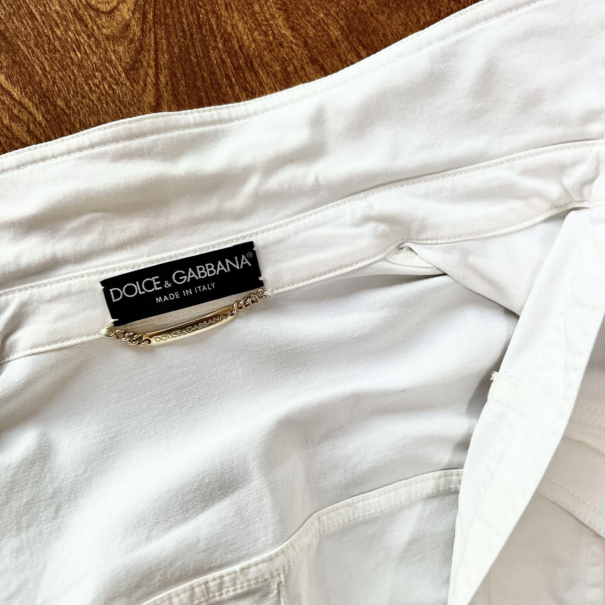 Dolce and Gabbana White denim Open Long sleeve Jacket size XS/S