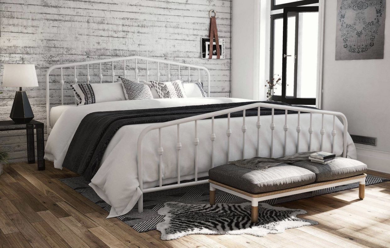 White king bed frame for Sale in Woodway, WA OfferUp