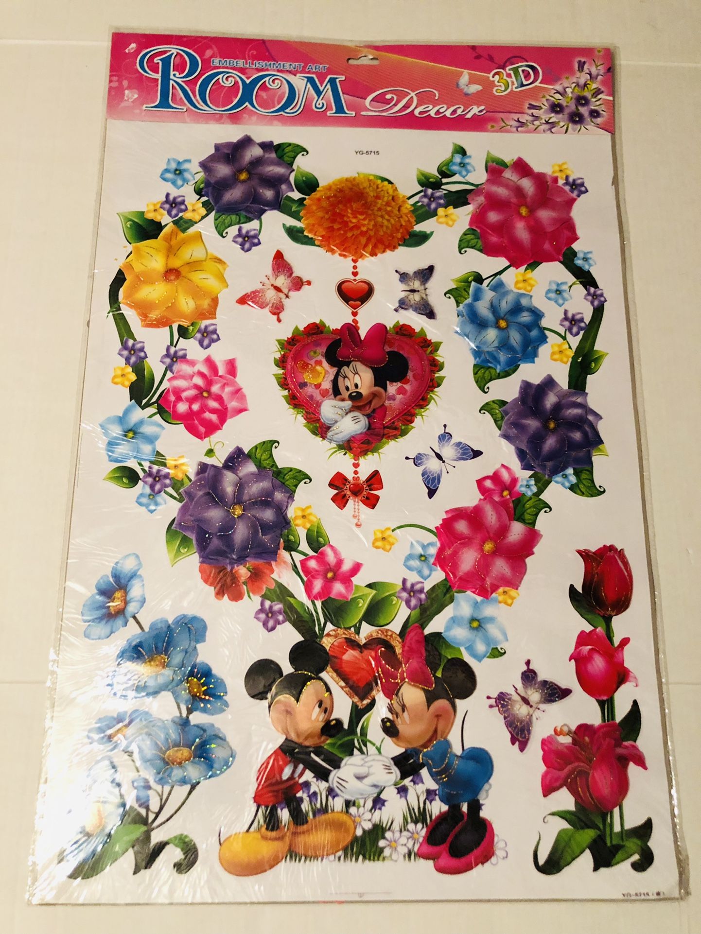 Mickey & Minnie 3D Wall, Mirror or Window Sticker Absolutely Stunning Some of the Decals Pop out and look realistic 31x20inches 9 available listing
