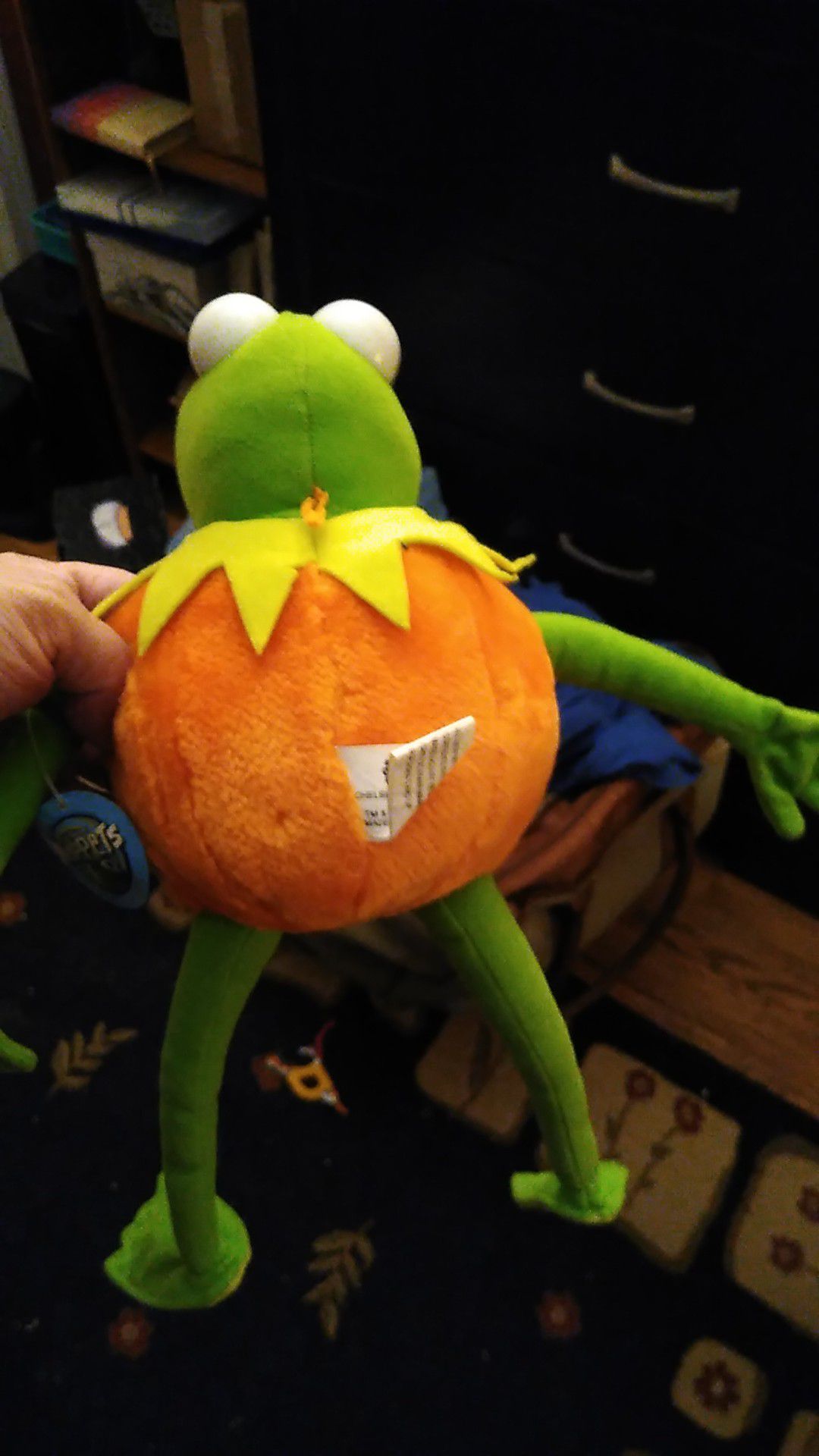 Kermit pumpkin doll
