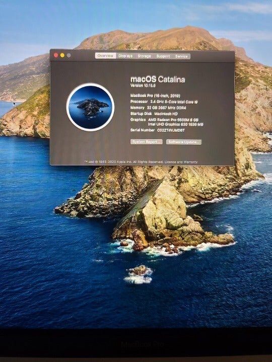 2019 MacBook Pro 1TB