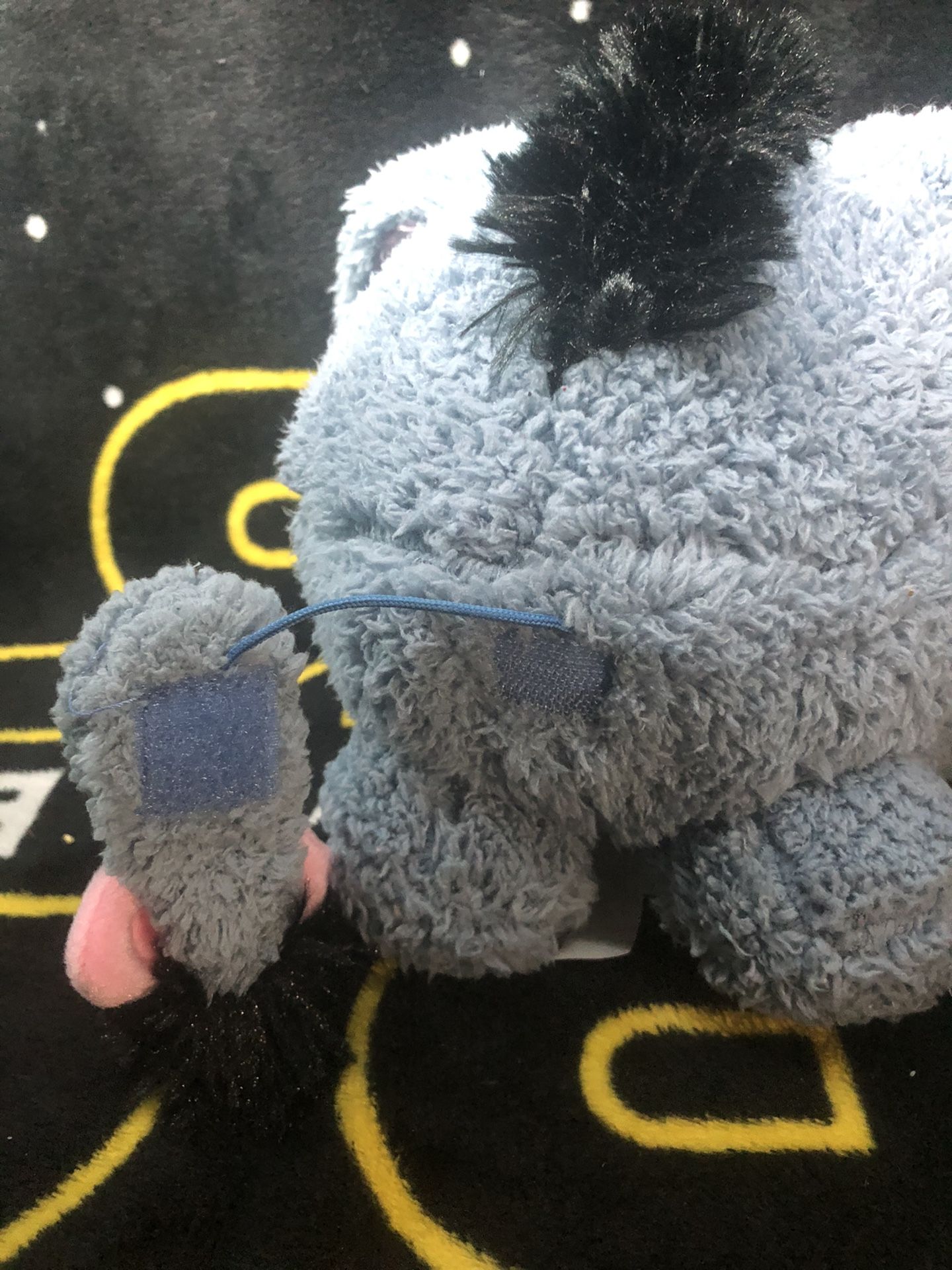 Disney Parks~7” Plush Round Eeyore~With Detachable Tail Super Soft