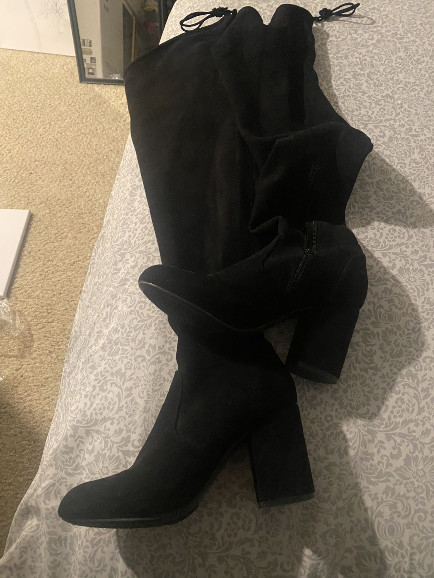 Bamboo Thigh High Boots