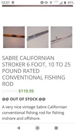 Californian Sabre Fishing Pole Thumbnail