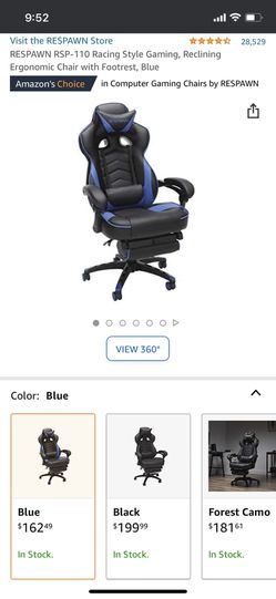 Gaming Reclining Ergonomic Chair with Footrest  Thumbnail