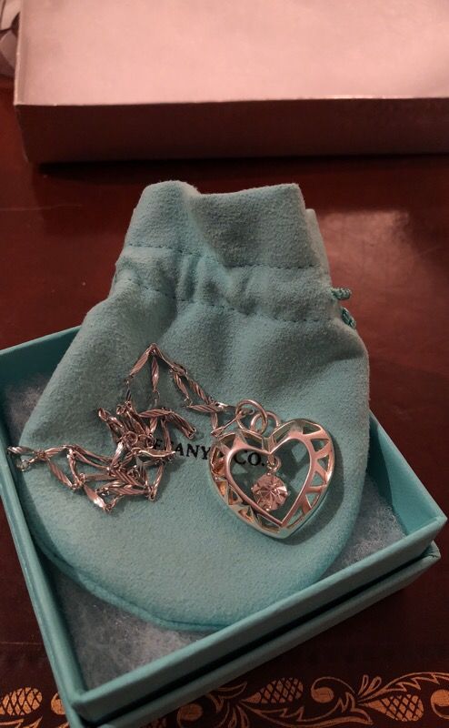 TIFFANY PENDANT WITH STERLING SILVER CHAIN!