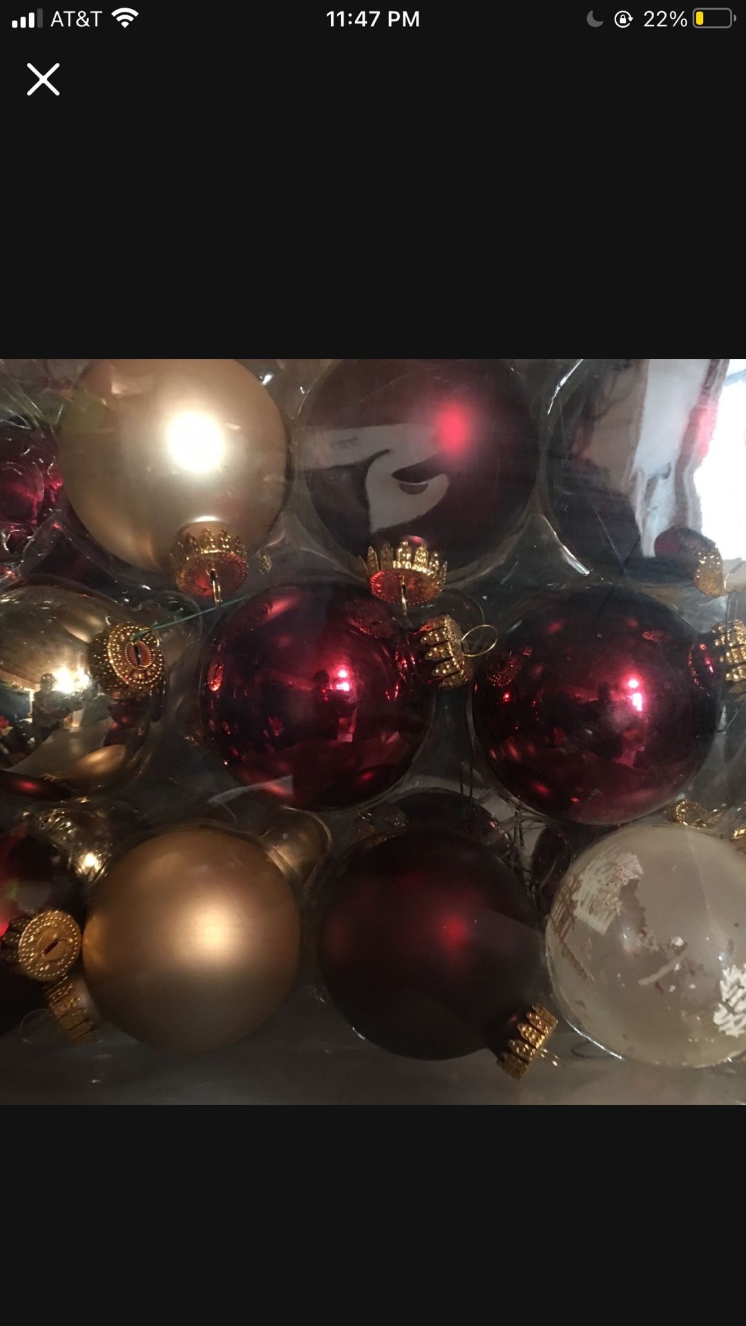 Fun Red and Gold Silver Ornaments