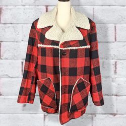 Deluxe Quality Outerwear Vintage ‘60s Sherpa Lined Plaid Coat Thumbnail