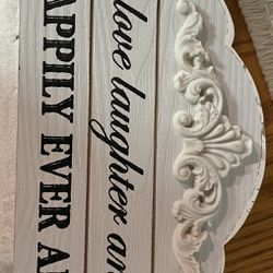 Happily Ever After Sign (white) Thumbnail