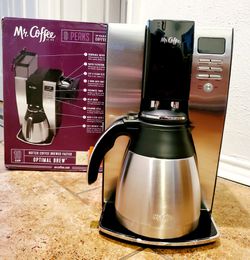 Mr. Coffee - 10-Cup Coffee Maker with Thermal Carafe - Stainless-Steel/Black Thumbnail