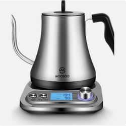 Brand New  Electric Gooseneck Kettle with Variable Temperature Control & Presets, Stainless Steel Pour Over Coffee Tea Kettle, 1000 W Rapid Heating Thumbnail