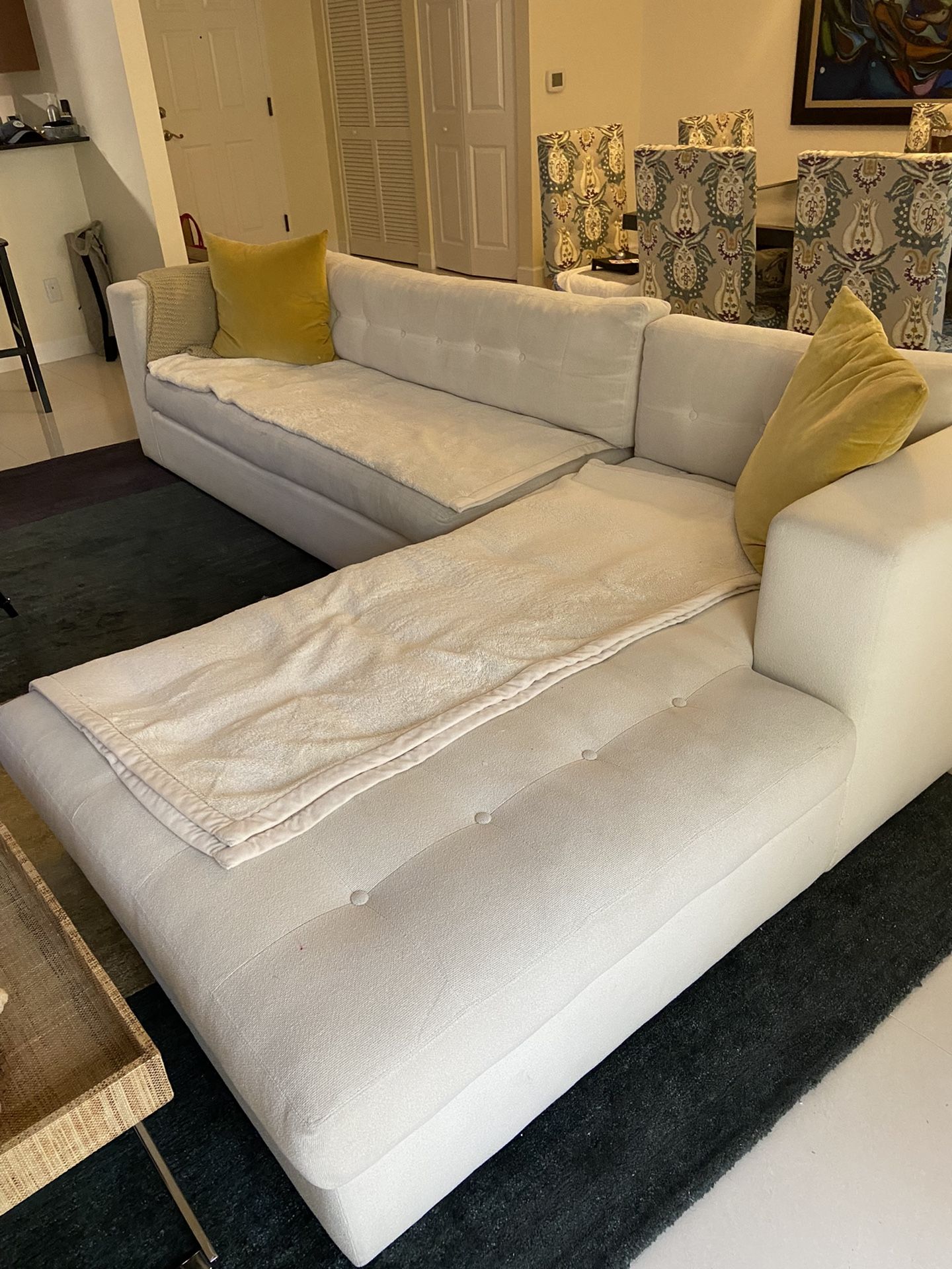 Large High End Sofa - Goose feathers' cushions