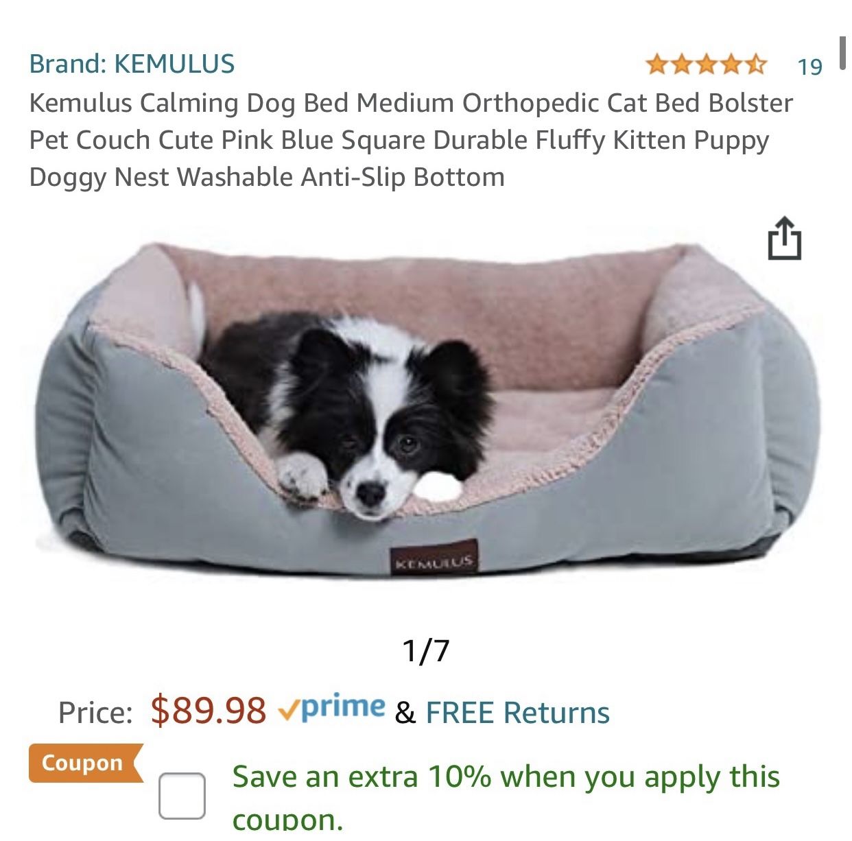 calming dog bed