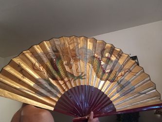 Big Chinese Hanging Fan For Decoration Thumbnail