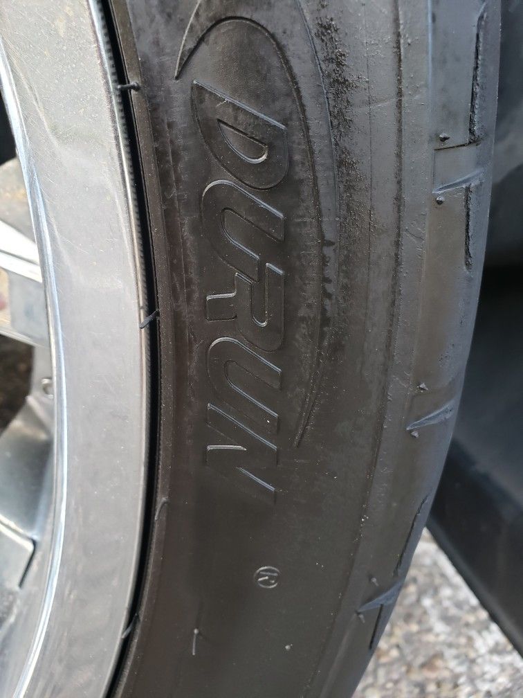 Status CHROME 24 Inch Alloy Wheels / Rims with Durun M626 Tires 295/35r24