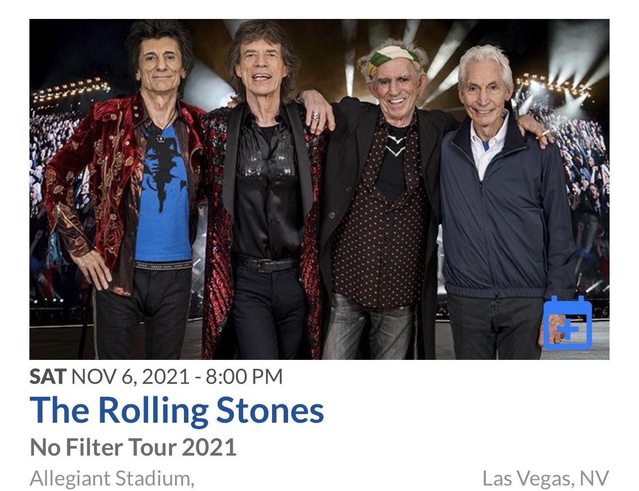 Music Rolling Stones Concert Low Price !Deal Vegas Section 310 Row 8
