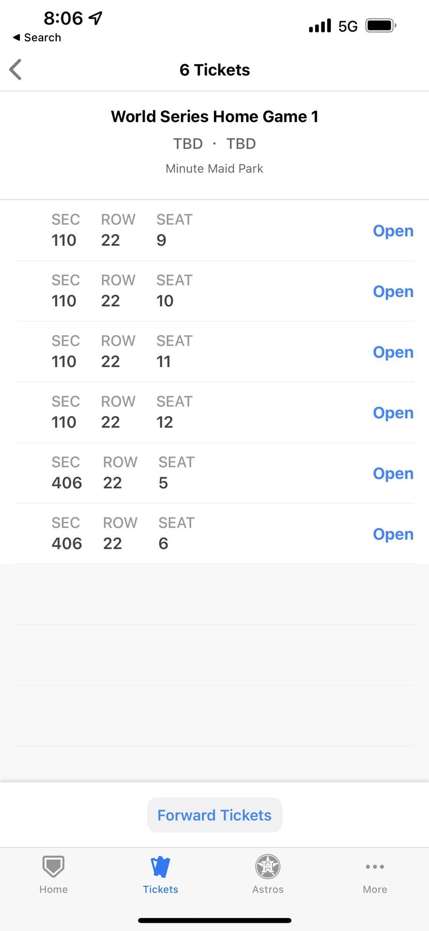 Astros World Series Tickets