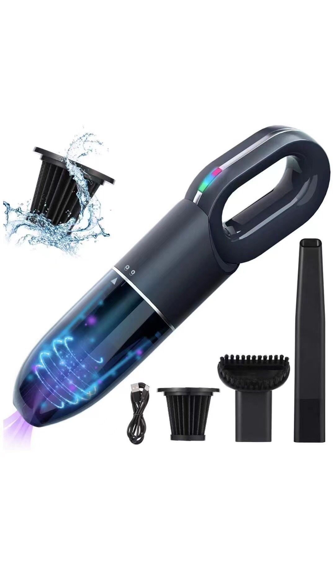 Handheld Vacuum,Car Vacuum,Rechargeable Cordless Stick Vacuum Cleaner,Pet Hair Vacuum, with 7000PA High Power and Quick Charge Portable Vacuum for Hom