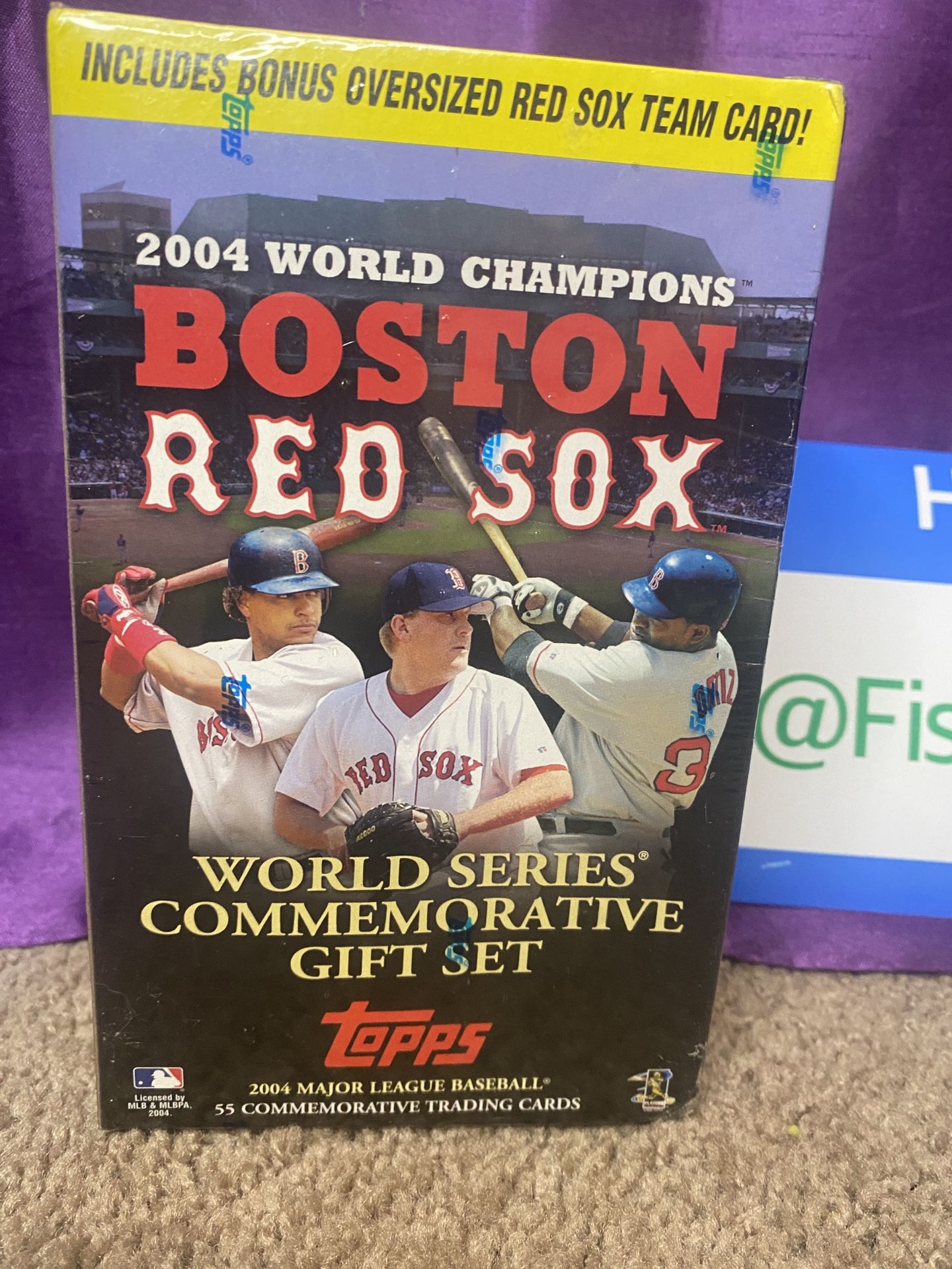 2004 Topps Boston Red Sox World Series Commemorative Gift Set - 55 Cards SEALED.