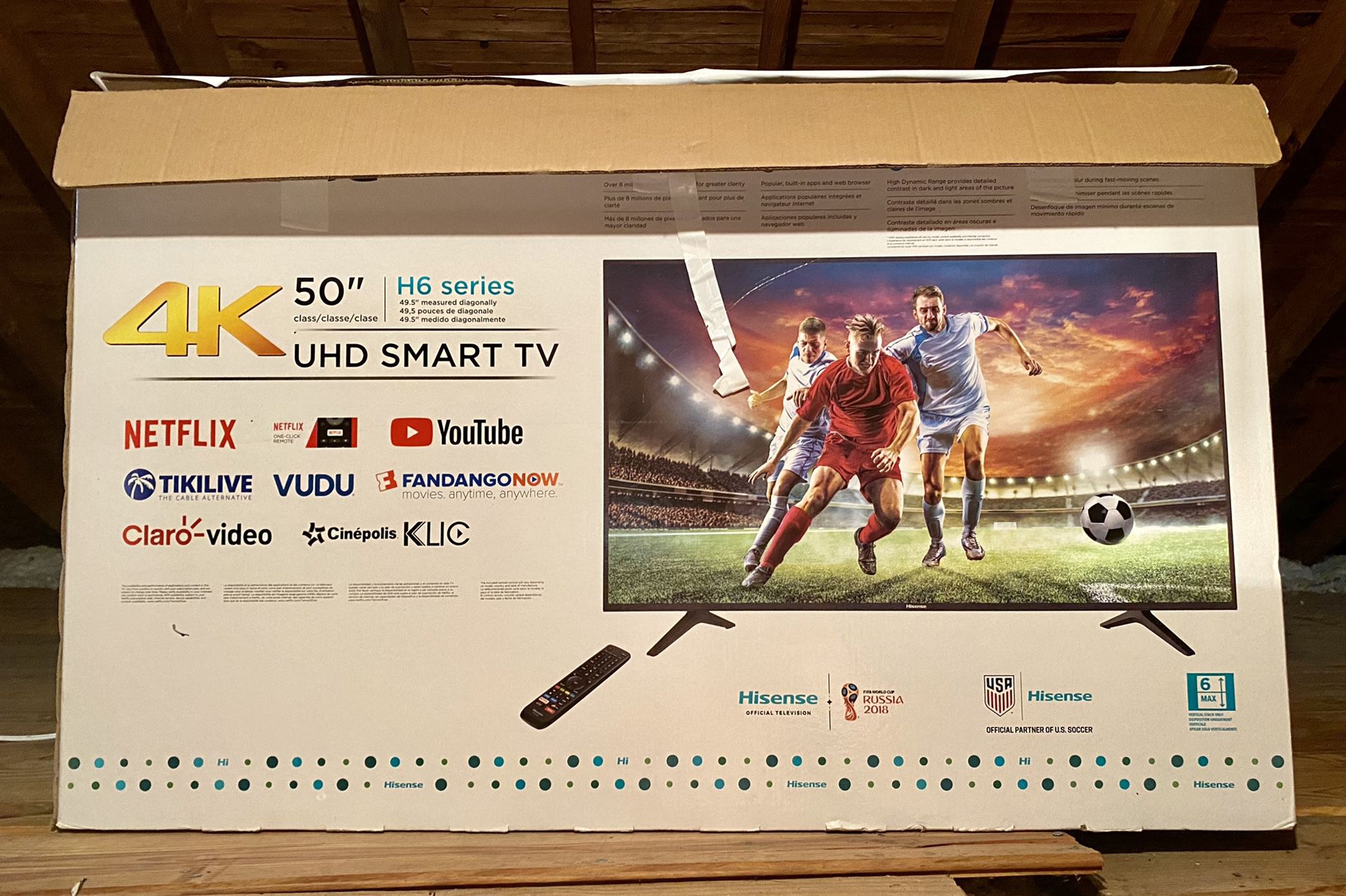 50” 4K Smart TV With Wall Mount