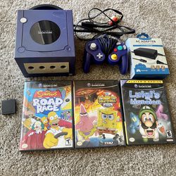 Nintendo GameCube With 3 Games And Memory Card Thumbnail
