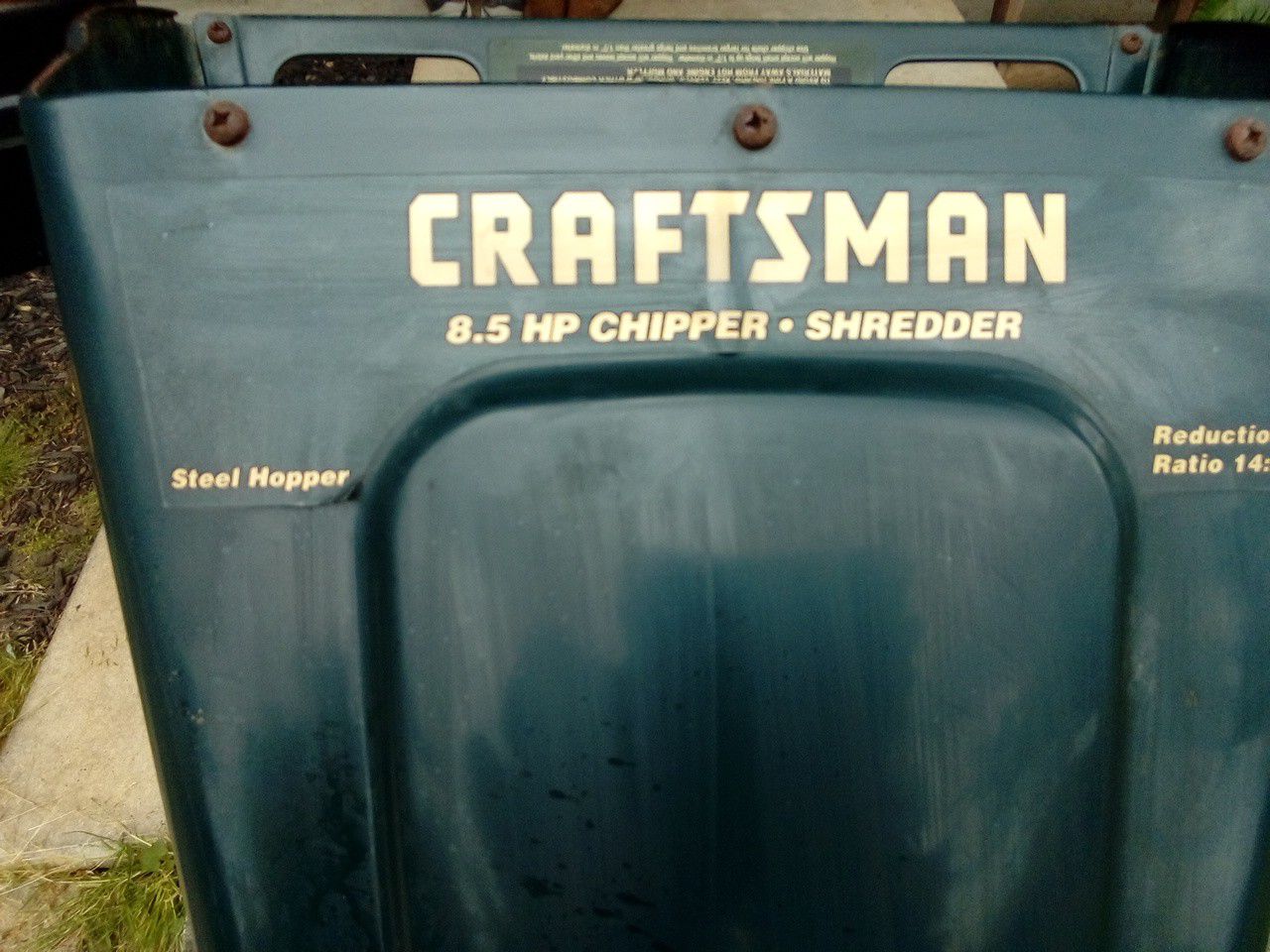 craftsman 5hp shredder capicity
