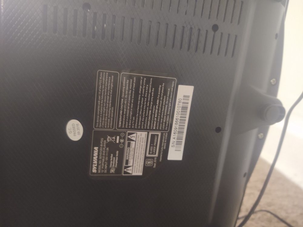 Portable dvd player