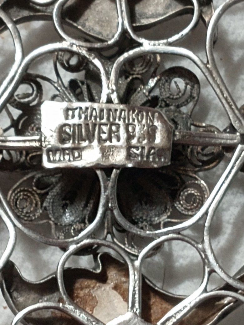 Vintage Sterling Silver Brooch
