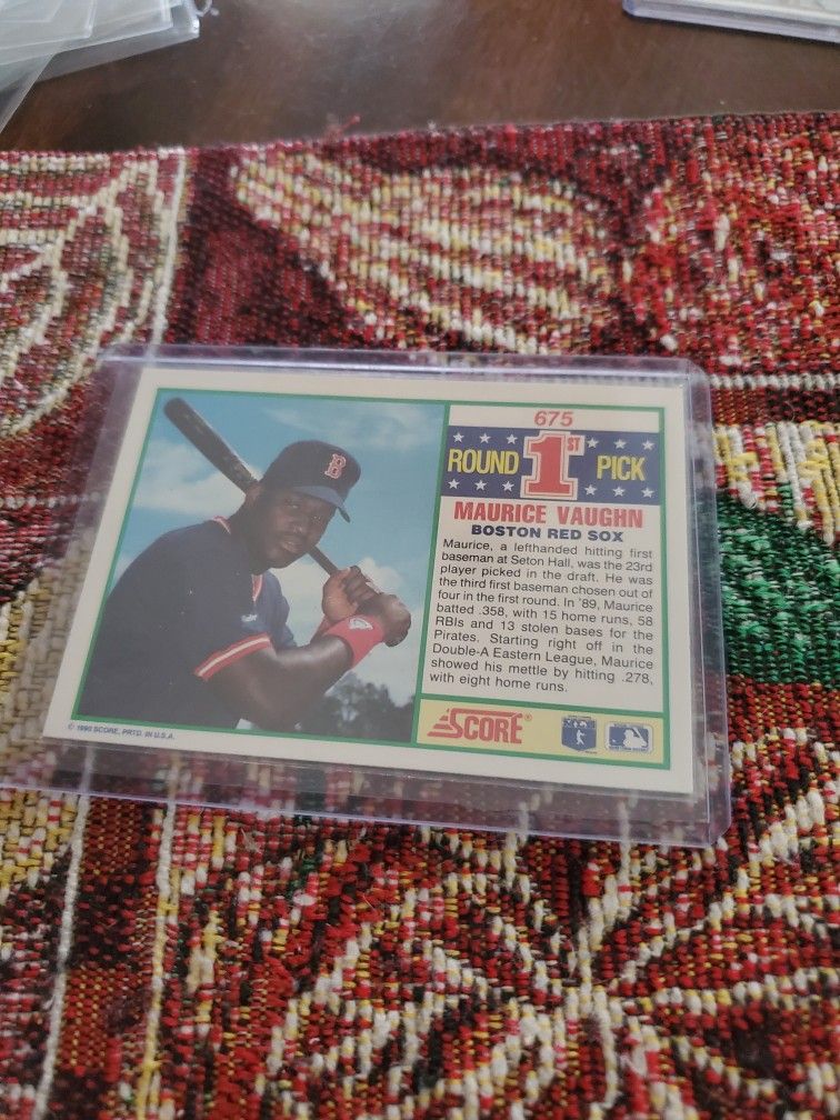 Boston Red Sox Mo Vaughn Rookie Baseball Cards Lot