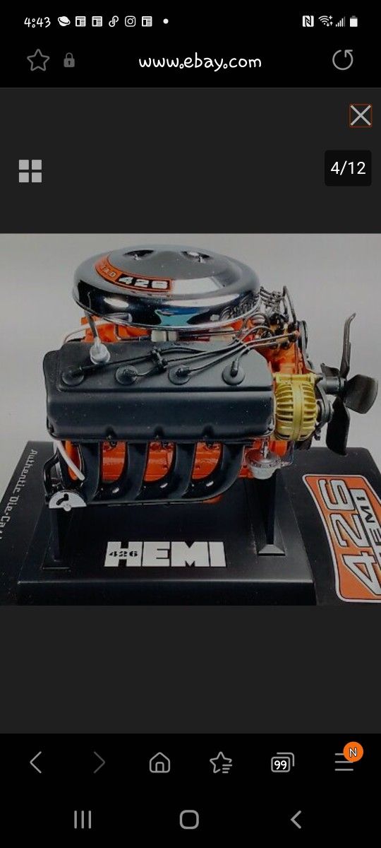 L E Dodge 426 Hemi Engine Model