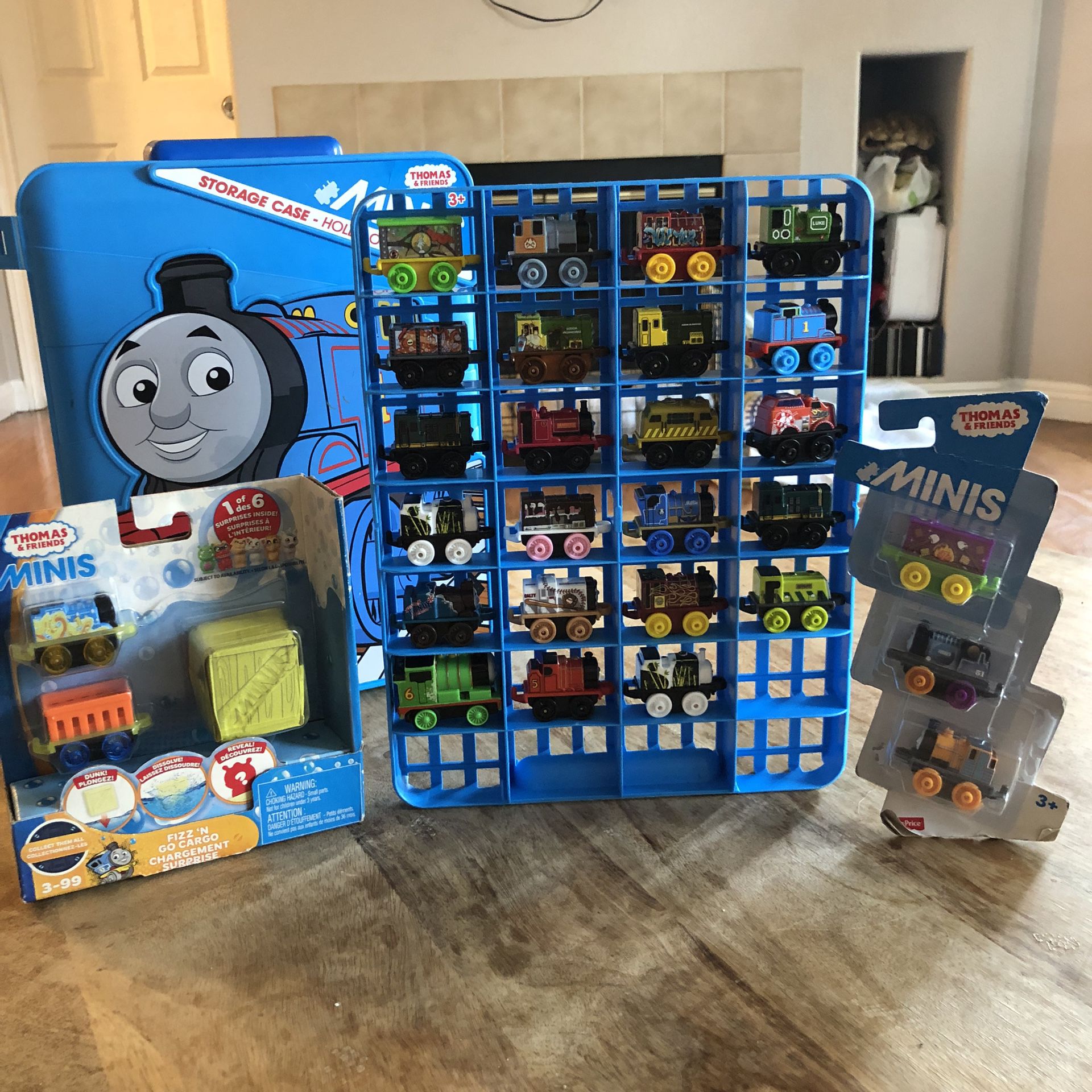 28 Thomas & Friends Minis Trains Total . Some pre own great shape and some new  Thomas & Friends MINIS - Fizz 'N Go Cargo Surprise New  Thomas and Fri