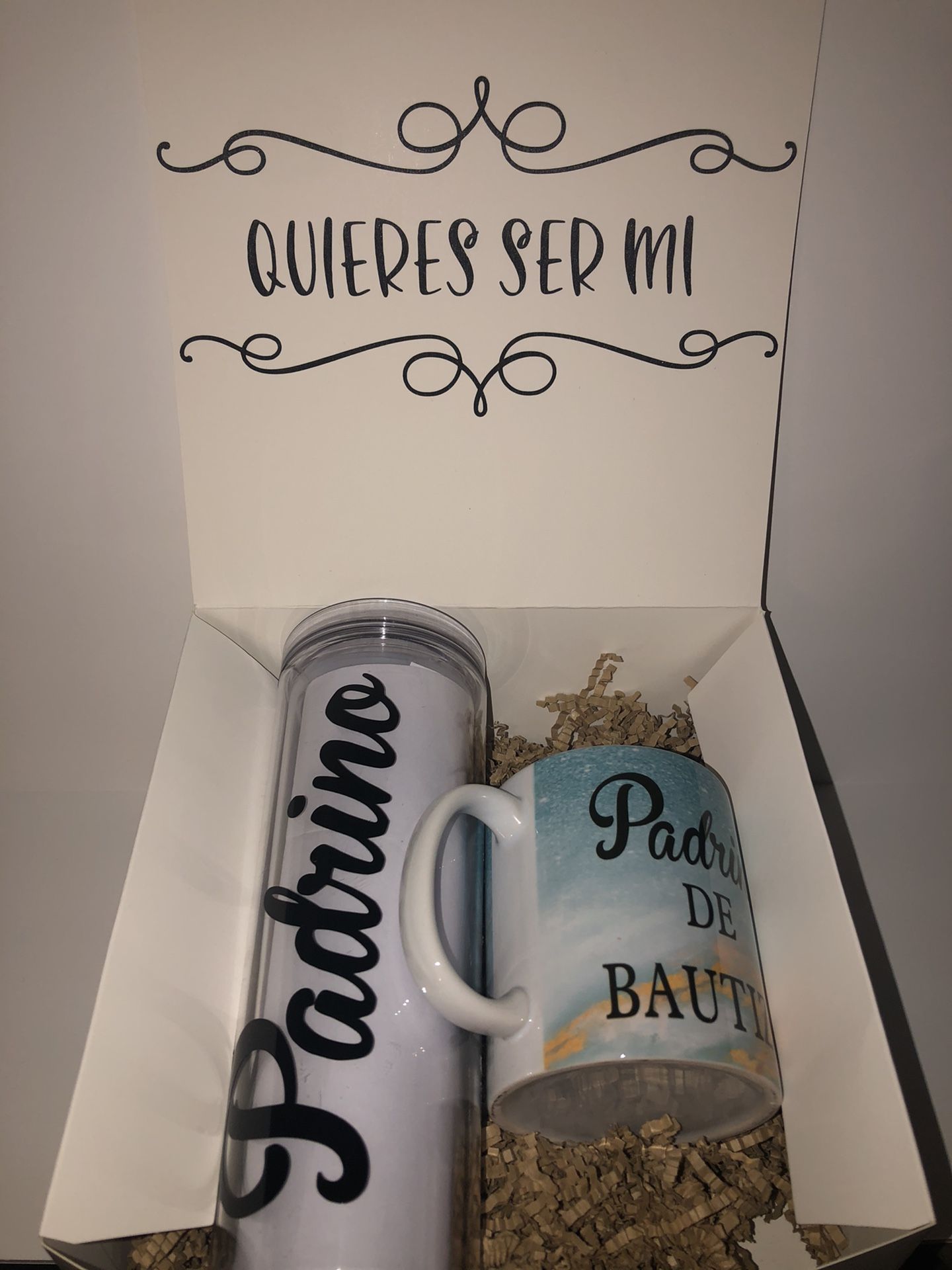 Godparent Proposal Box/ Madrina Padrino Caja De Regalo