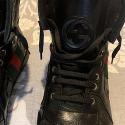 Gucci High Too Leather Web Size 10 Thumbnail