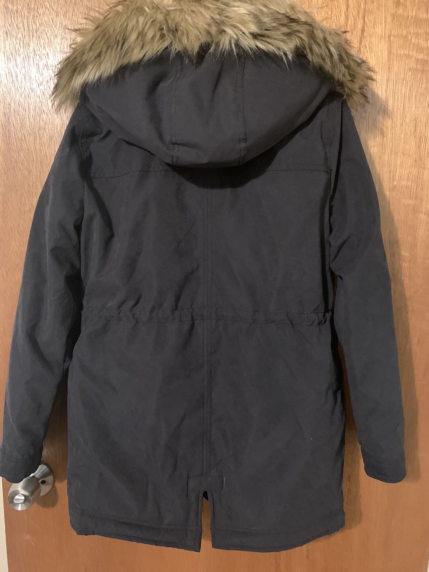 Girls Black Parka