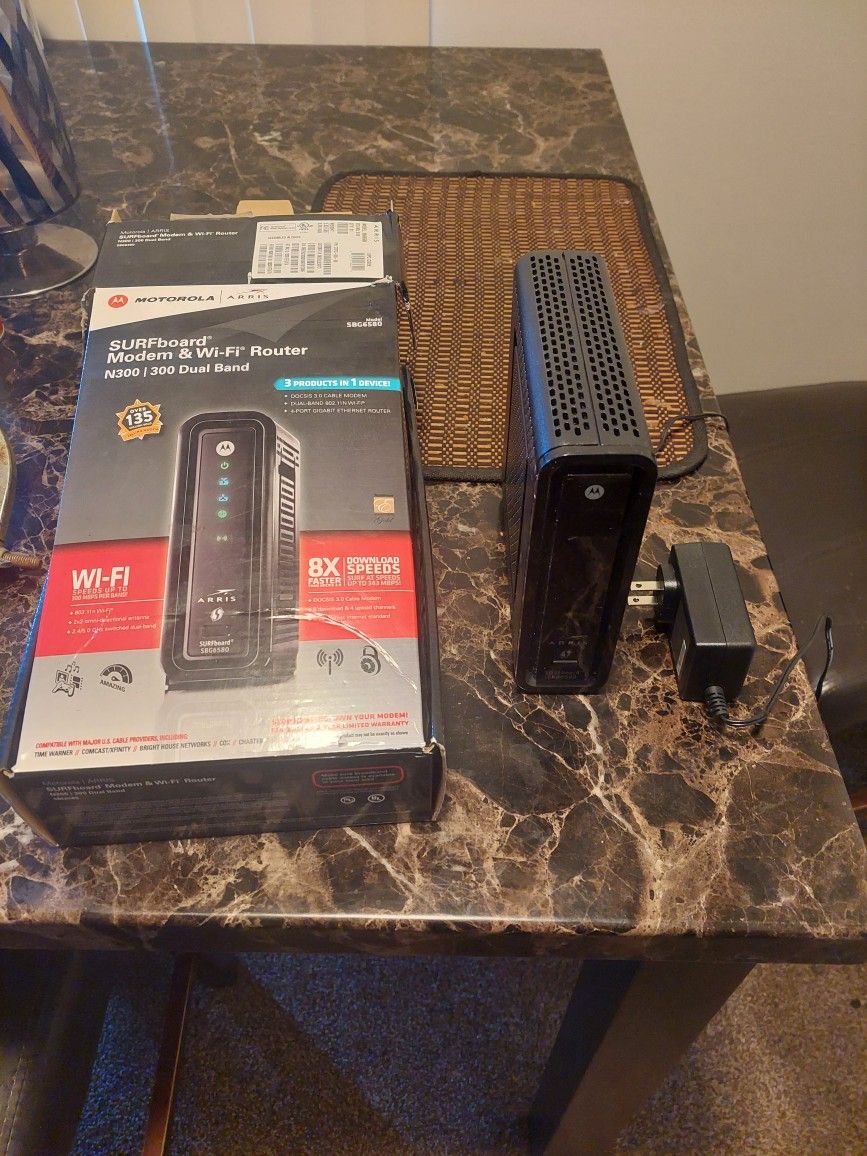 Used Motorola Arris Surfboard Modem And WiFi Router