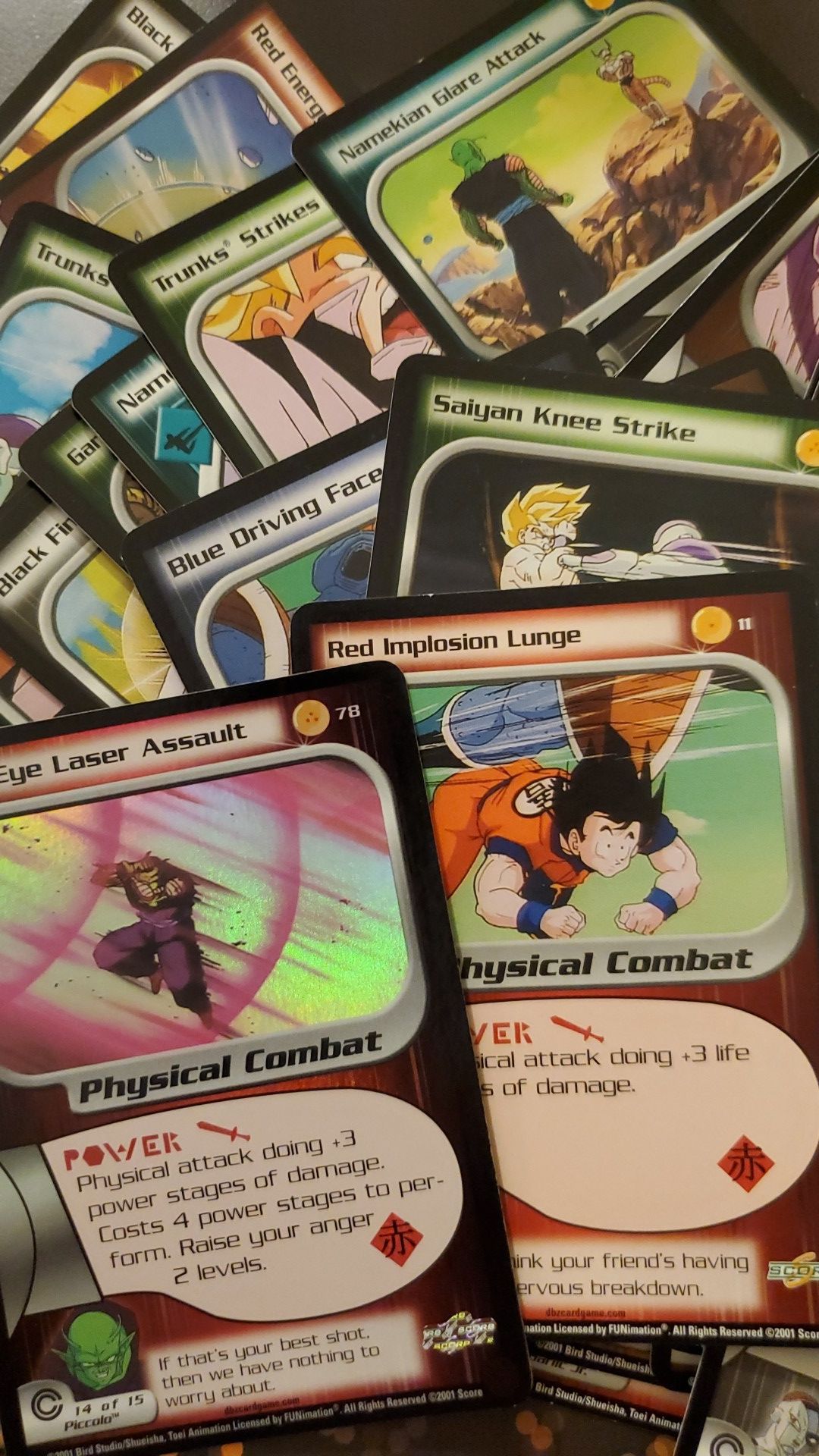 OLD Dragonball Z cards-