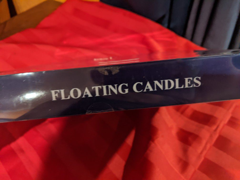 Silver floating candles