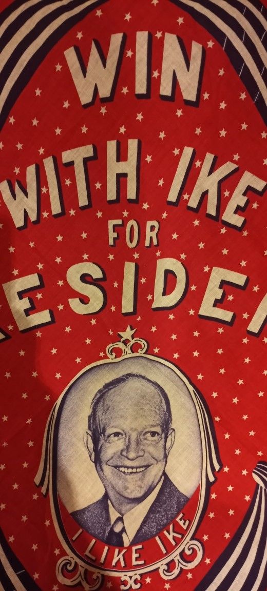 1952 CAMPAIGN BANDANA IN EXCELLENT CONDITION