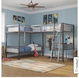 Triple Bunk Bed Frames Only Thumbnail