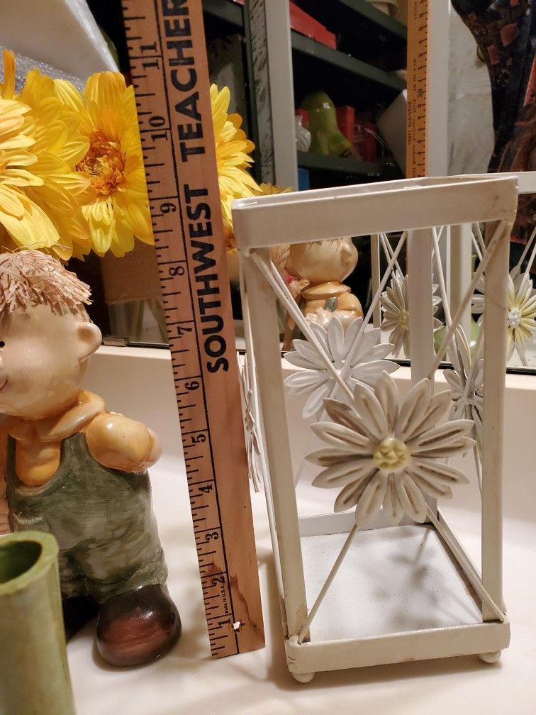 Country Home Decor * Flowers Vase Candle Holder