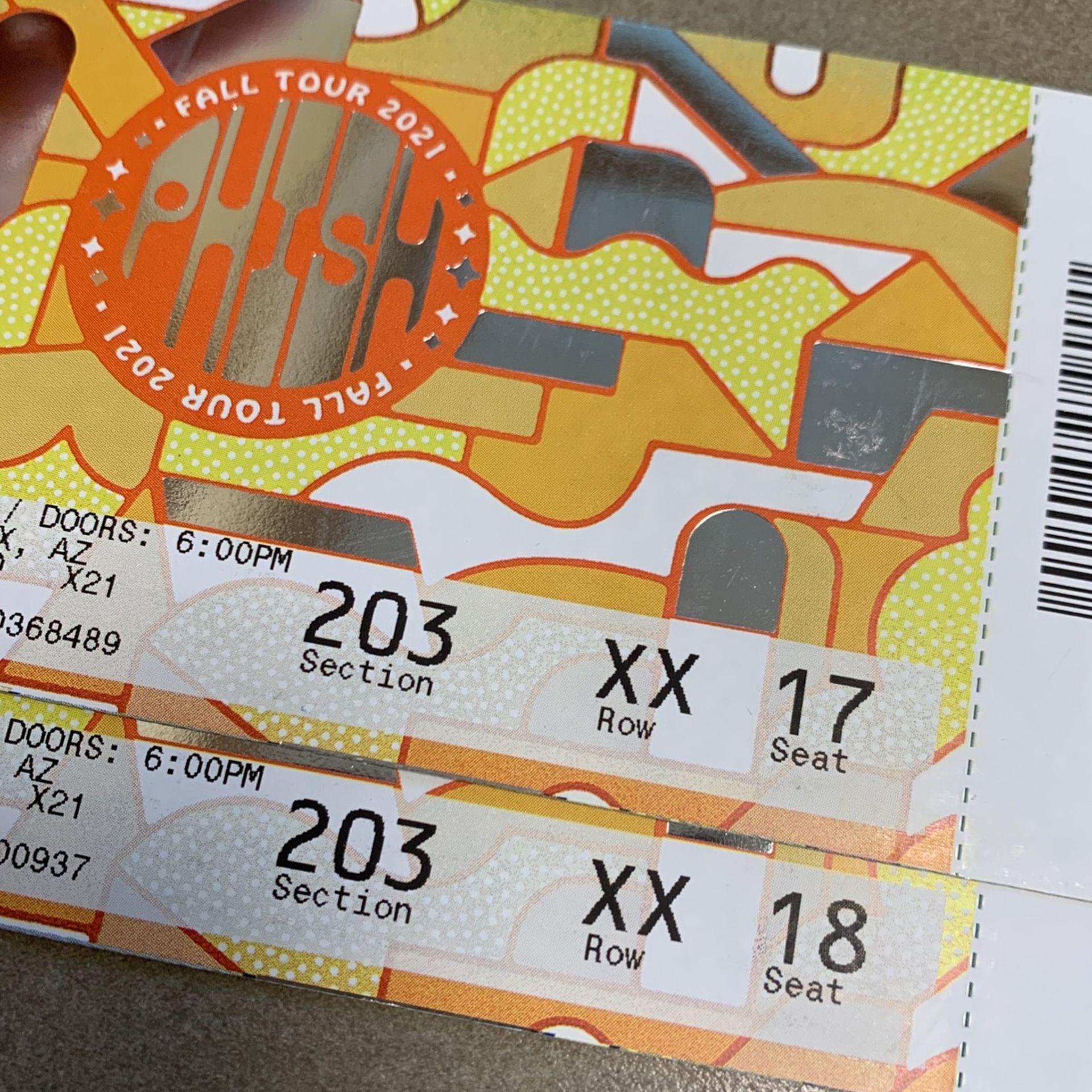 Phish Reserved Tickets!
