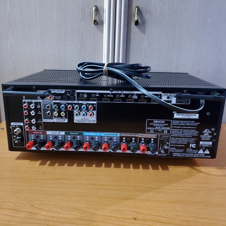 Denon Bluetooth  AVR S900W  Integrated Network AV Receiver  Remote Control  AM FM Antennas  24 Hours Test Period 6