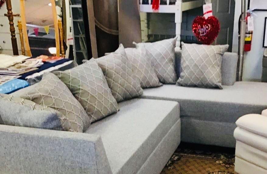 new Gris sectional furniture with pillows included