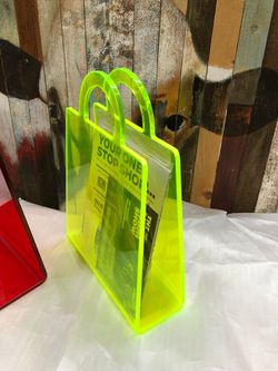 $15 - Brand New - Acrylic Handbag Magazine -  12"H x 4.5"W - San Leandro  Thumbnail