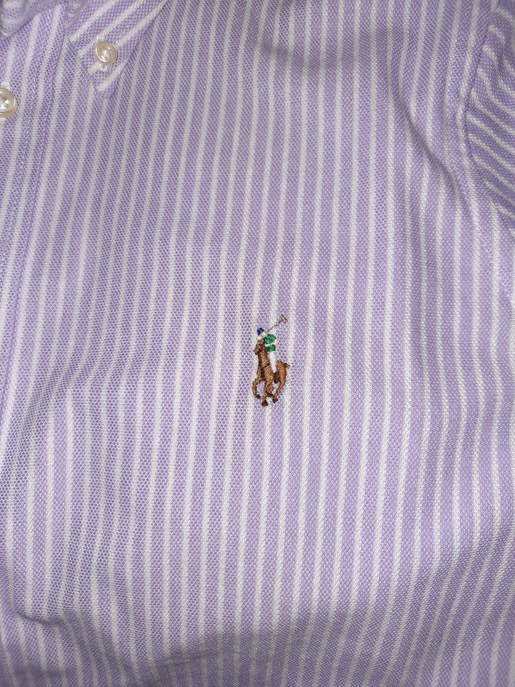 Ralph Lauren Knit Oxford Long Sleeve Dress Shirt