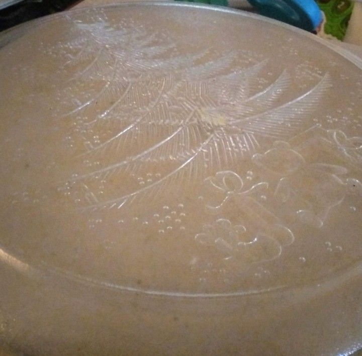 Vintage Glass Christmas Platters by Saint-Gobain with Original Boxes - Duralex Toughened Glassware